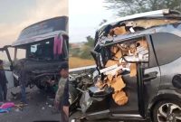 (Foto : Doc. Rofie) Kecelakaan di Tol Pekalongan