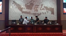 Suasana rapat paripurna DPRD Sumenep yang digelar di ruang sidang utama, membahas sejumlah agenda strategis daerah