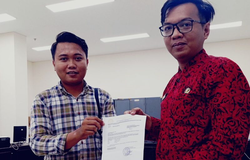 APMS Layangkan Surat Audiensi ke Pansus DPRD Sumenep, terkait Raperda Penyertaan Modal PT WUS. (Foto :  Doc. TIMES IN
