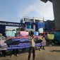 Mahasiswa demo Korlantas Polri SIM International, di Jl. Letjen M.T. Haryono, Pancoran, Jakarta Selatan. (Foto:istimewa)