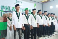 Suasana pelantikan pengurus HMI Cabang Sumenep, Konisariat Lancaran. (Foto: Doc. TimesIN)