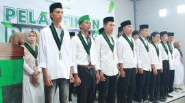 Suasana pelantikan pengurus HMI Cabang Sumenep, Konisariat Lancaran. (Foto: Doc. TimesIN)