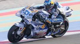 Alex Marquez finis perdana saat balapan di sirkuit Jerez, Spanyol. (Foto:Motogp)