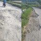 Potret ruas jalan yang rusak, akses penghubung desa Bragung-Prancak yang rusak parah bertahun-tahun. (Foto: Doc. TimesIN).