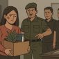 Ilustrasi korban penganiayaan oleh oknum anggota PM di Bali, dikabarkan di keluarkan dari tempat kerjanya, diduga ada intimidasi. (Foto: Doc. Ilustrasi by AI