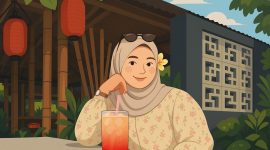 Siska Nur Azizah (Mahasiswa Universitas Mukhtar Syafaat). (Foto: Ilustrasi by AI).