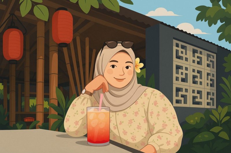 Siska Nur Azizah (Mahasiswa Universitas Mukhtar Syafaat). (Foto: Ilustrasi by AI).