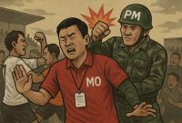 Ilustrasi pemukulan yang diduga dilakukan oleh anggota PM Bangkalan