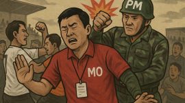 Ilustrasi pemukulan yang diduga dilakukan oleh anggota PM Bangkalan