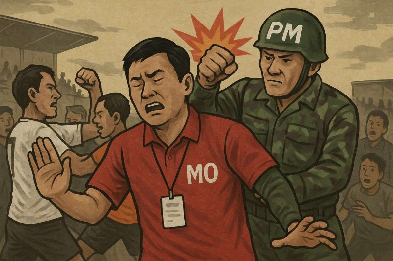 Ilustrasi pemukulan yang diduga dilakukan oleh anggota PM Bangkalan
