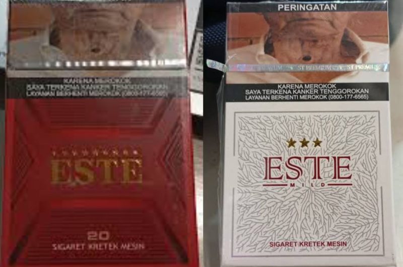 Rokok ilegal merek ESTE