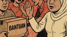Klarifikasi kades Sogian prohal dugaan penyimpangan bantuan kontradiktif dengan pengakuan warga.