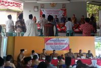 Momen Desa Payudan Dundang (bawah) dan Desa Pordapor (atas) saat menyelenggarakan Musdesus pembentukan Koperasi Merah Putih.
