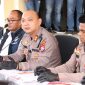 AKBP Rivanda saat menyampaikan keberhasilan Polres Sumenep mengungkap 18 kasus kriminal.