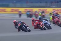 Tangkapan layar Sprint Race MotoGp Silvertone Inggris 2025.