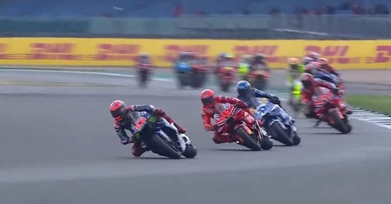Tangkapan layar Sprint Race MotoGp Silvertone Inggris 2025.