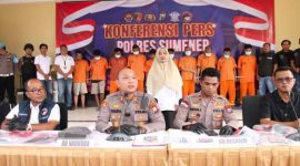 Polres Sumenep saat melakukan Konferensi Pers