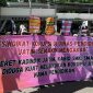 Aksi Demonstrasi GAM Jatim di Depan Kantor Disdik Jawa Timur.
