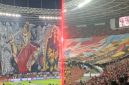 Foto : Koreografi La Grande Indonesia & Ultras Garuda Indonesia 
(Indonesia vs China) Dalam Ajang Kualifikasi Piala Dunia Zona Asia 