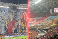Foto : Koreografi La Grande Indonesia & Ultras Garuda Indonesia 
(Indonesia vs China) Dalam Ajang Kualifikasi Piala Dunia Zona Asia 