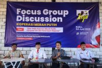 Momen DPD KNPI Sumenep saat menggelar FGD Kopdes Merah Putih.