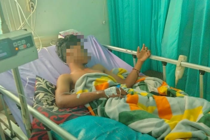 Kondisi korban penganiyaan yang statusnya masih di bawah umur.