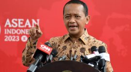 Menteri ESDM sekaligus Ketua Umum Partai Golkar, Bahlil Lahadalia.