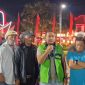 Foto: Sejumlah koordinator lapangan aksi bersama perwakilan elemen masyarakat Jawa Timur saat memberikan keterangan pers di depan Gedung Negara Grahadi, Surabaya, terkait rencana demo besar-besaran 
