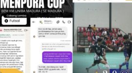 Hadiah di bawah pendaftaran!” Peserta Menpora Cup UNIBA Madura tampak kecewa setelah menerima hadiah juara yang jauh lebih kecil dari biaya pendaftaran