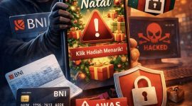 Foto: Ilustrasi modus penipuan digital menjelang Natal. Pelaku memanfaatkan ucapan hari raya palsu untuk mencuri data dan menguras rekening nasabah