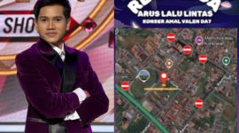 Foto : Potret Valen, juara 2 Dangdut Academy 7, yang akan tampil dalam konser amal di GOR A. Yani Sumenep (kiri), serta peta rekayasa arus lalu lintas yang diterapkan Polres Sumenep di sekitar lokasi acara guna menjaga keamanan dan kelancaran selama konser berlangsung (kanan).