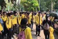 Foto: Mahasiswa Universitas Indonesia saat menggelar aksi demonstrasi pada salah satu kesempatan.