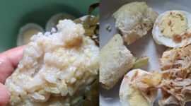 Menu MBG yang dibagikan kepada siswa di Kecamatan Dungkek sudah basi tak layak konsumsi.