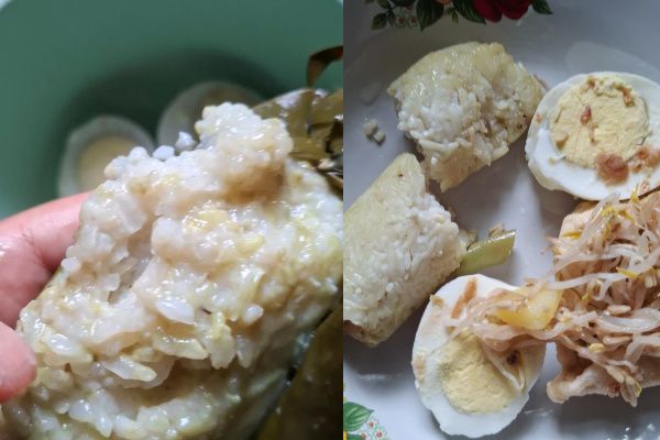 Menu MBG yang dibagikan kepada siswa di Kecamatan Dungkek sudah basi tak layak konsumsi.