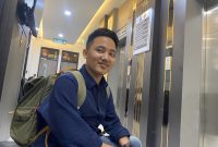 Foto: Muhammad Sutrisno, aktivis Dear Jatim, setelah dimintai keterangan oleh penyidik di Polda Jawa Timur terkait laporan dugaan korupsi PUTR Sumenep.