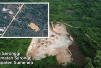 foto:
Dokumentasi udara memperlihatkan aktivitas galian C di Desa Kasengan (Kecamatan Manding), Desa Batuan (Kecamatan Batuan), dan Desa Saronggi (Kecamatan Saronggi), Kabupaten Sumenep. Aktivitas tersebut menjadi sorotan masyarakat terkait dampak lingkungan dan kepatuhan terhadap perizinan sesuai ketentuan peraturan perundang-undangan.