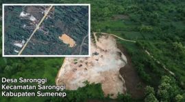 foto:
Dokumentasi udara memperlihatkan aktivitas galian C di Desa Kasengan (Kecamatan Manding), Desa Batuan (Kecamatan Batuan), dan Desa Saronggi (Kecamatan Saronggi), Kabupaten Sumenep. Aktivitas tersebut menjadi sorotan masyarakat terkait dampak lingkungan dan kepatuhan terhadap perizinan sesuai ketentuan peraturan perundang-undangan.