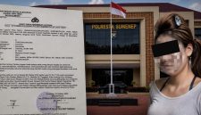 Foto: Oknum LC berinisial S yang wajahnya telah disamarkan, bersama Surat Tanda Penerimaan Laporan (STPL) di Polres Sumenep terkait dugaan pencemaran nama baik melalui media sosial