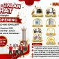 Foto: Poster JJS Central 88 Gold & Jewellery dengan hadiah utama paket umrah dan berbagai hadiah menarik lainnya di Arek Lancor Pamekasan.