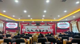Foto: Rapat Paripurna DPRD Kabupaten Pamekasan dalam rangka mengikuti pidato kenegaraan Presiden RI pada momentum HUT ke-81 Kemerdekaan Republik Indonesia