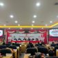 Foto: Rapat Paripurna DPRD Kabupaten Pamekasan dalam rangka mengikuti pidato kenegaraan Presiden RI pada momentum HUT ke-81 Kemerdekaan Republik Indonesia