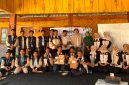Foto: Mahasiswa KKN UIN Madura Posko 12 bersama peserta seminar di Desa Klompang Barat.
