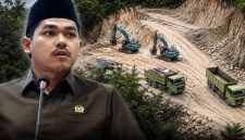 Foto: Anggota DPRD Sumenep Eka Bhagas Nur Ardiansyah (kiri) dan ilustrasi lokasi tambang galian C di Desa Kasengan (kanan) yang menjadi sorotan publik terkait