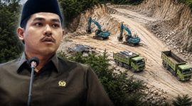 Foto: Anggota DPRD Sumenep Eka Bhagas Nur Ardiansyah (kiri) dan ilustrasi lokasi tambang galian C di Desa Kasengan (kanan) yang menjadi sorotan publik terkait