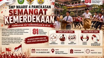 Semangat Kemerdekaan, SMP Maarif 4 Pamekasan Dorong Siswa Kreatif, Sportif dan Berkarakter