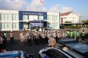 foto: Personel Satlantas Polresta Sumenep mengikuti Apel HUT Lalu Lintas Bhayangkara Ke-71 di Lapangan SATPAS Polresta Sumenep.