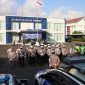 foto: Personel Satlantas Polresta Sumenep mengikuti Apel HUT Lalu Lintas Bhayangkara Ke-71 di Lapangan SATPAS Polresta Sumenep.