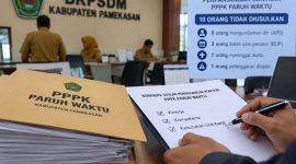 foto: Ilustrasi proses verifikasi perpanjangan kontrak PPPK Paruh Waktu oleh BKPSDM Kabupaten Pamekasan.