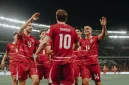 Keterangan foto:
Timnas Indonesia merayakan kemenangan atas Bangladesh di Stadion Utama Gelora Bung Karno (SUGBK), Jakarta, Kamis (1/10/2026). Indonesia menang telak 9-2 dan memastikan tiket ke final FIFA ASEAN Cup 2026.