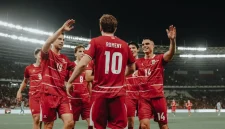 Keterangan foto:
Timnas Indonesia merayakan kemenangan atas Bangladesh di Stadion Utama Gelora Bung Karno (SUGBK), Jakarta, Kamis (1/10/2026). Indonesia menang telak 9-2 dan memastikan tiket ke final FIFA ASEAN Cup 2026.
